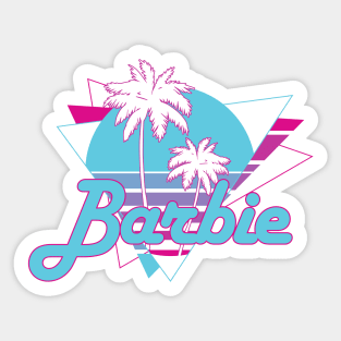 Vintage Barbie 90'S Barbie Logo Sticker